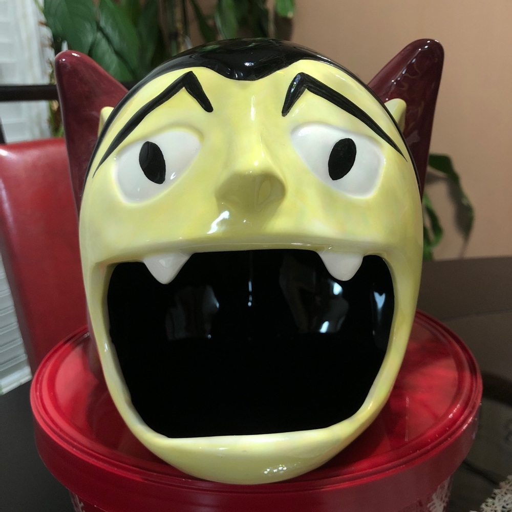 Halloween Ceramic Count Dracula Vampire Snack Tray